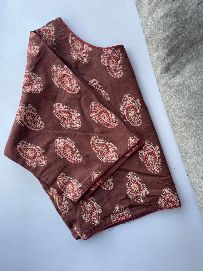 Stylish Ruh Pure Ajrakh HandBlock Cotton Blouse Collection Wholesale 2026