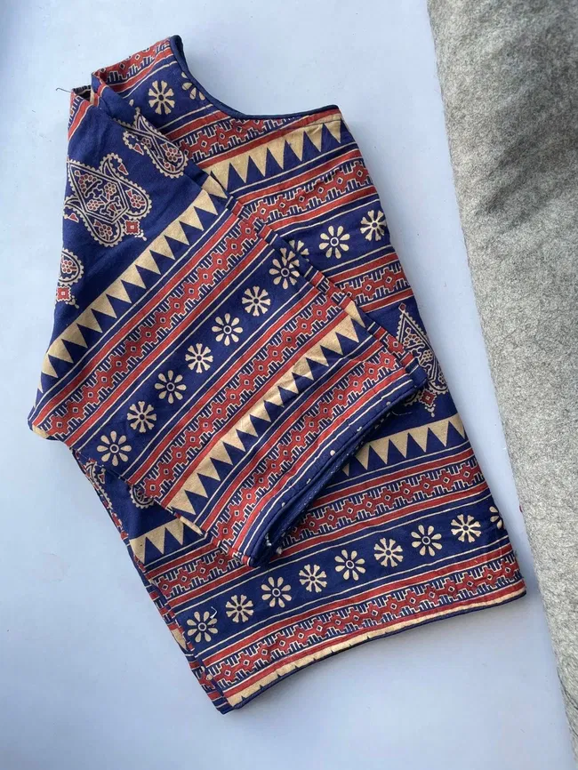 Stylish Ruh Pure Ajrakh HandBlock Cotton Blouse Collection Wholesale 2026