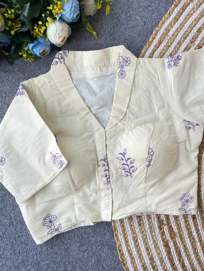 Beautiful Ruh Khadi Collar Blouse Collection Wholesale 2026