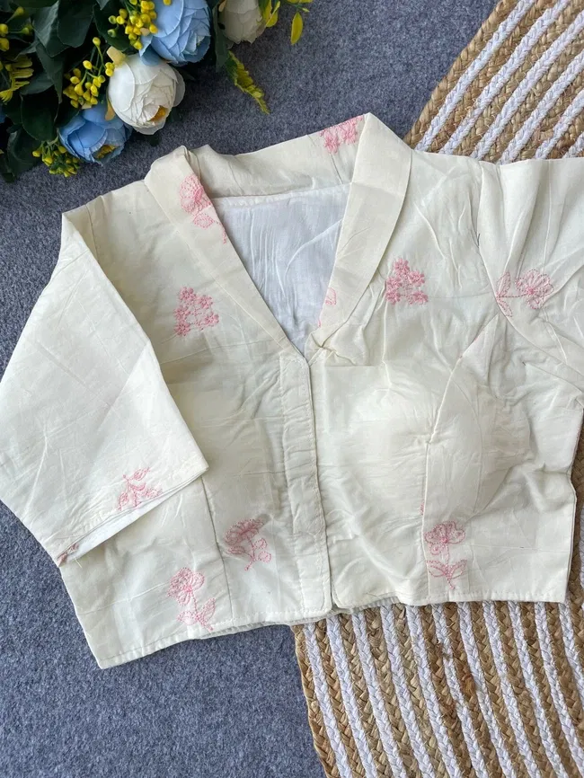 Beautiful Ruh Khadi Collar Blouse Collection Wholesale 2026