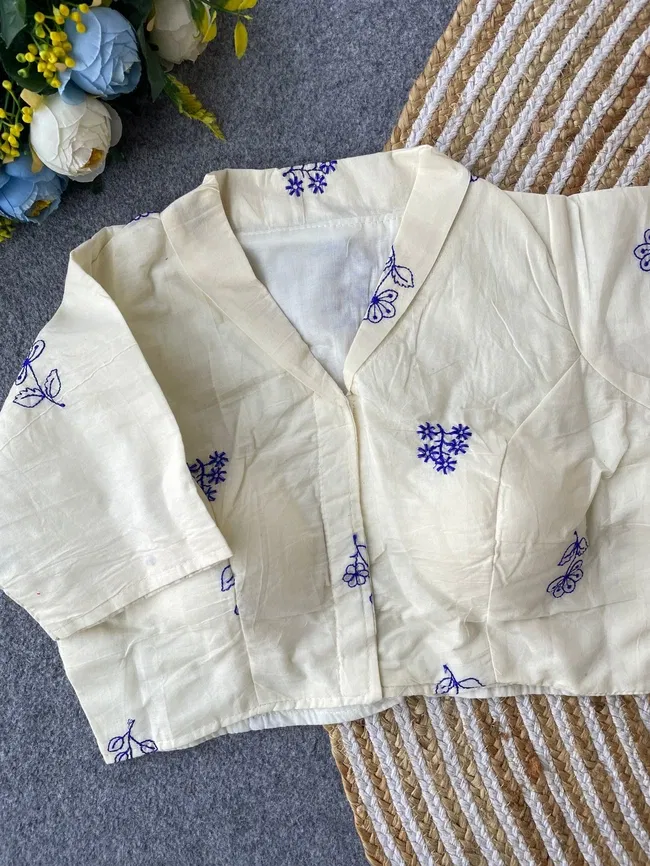 Beautiful Ruh Khadi Collar Blouse Collection Wholesale 2026