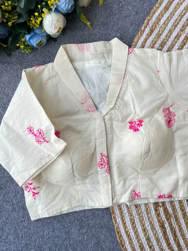 Beautiful Ruh Khadi Collar Blouse Collection Wholesale 2026
