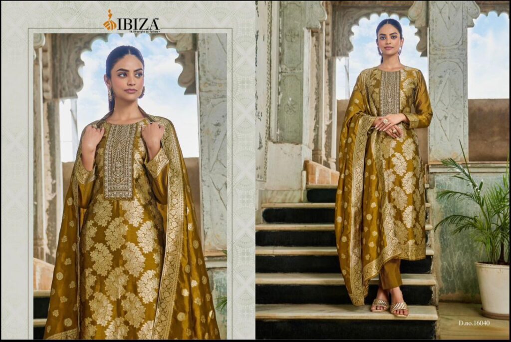 Beautiful Ibiza Rangeen Banglory Silk Embroidery Work Salwar Kameez Wholesale 2026