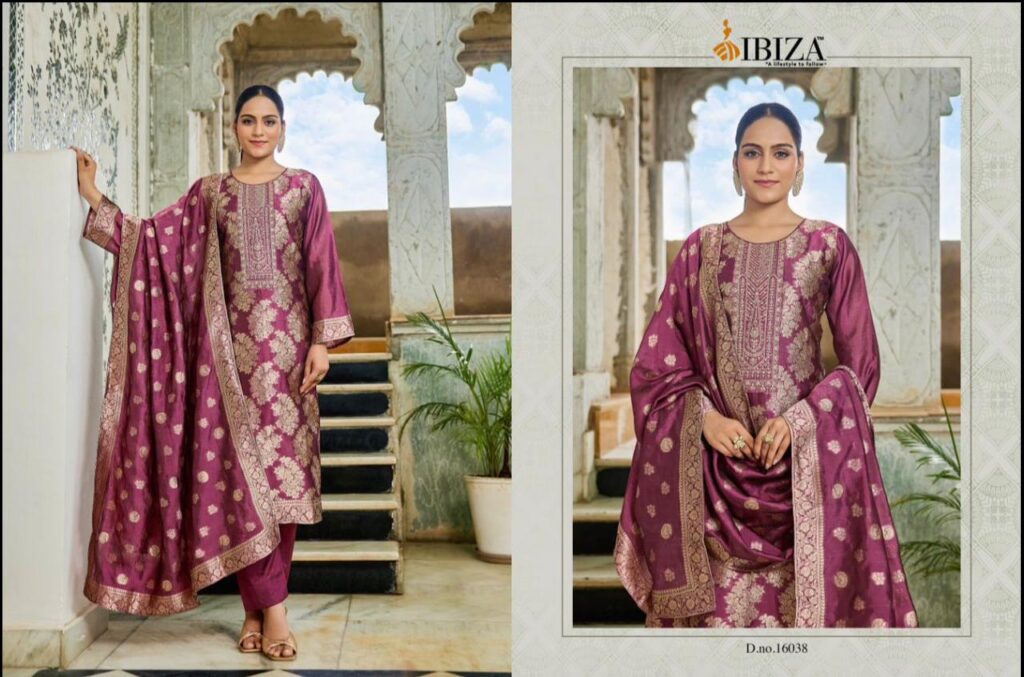 Beautiful Ibiza Rangeen Banglory Silk Embroidery Work Salwar Kameez Wholesale 2026