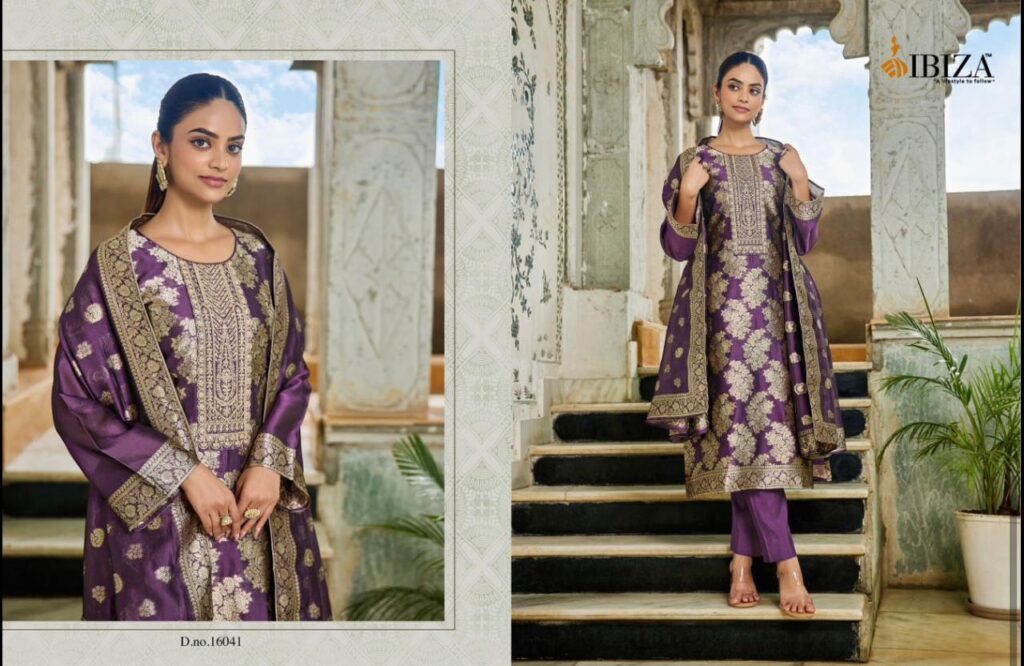 Beautiful Ibiza Rangeen Banglory Silk Embroidery Work Salwar Kameez Wholesale 2026