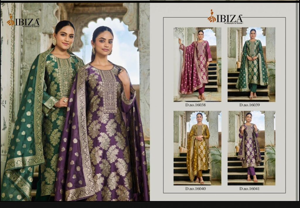 Beautiful Ibiza Rangeen Banglory Silk Embroidery Work Salwar Kameez Wholesale 2026