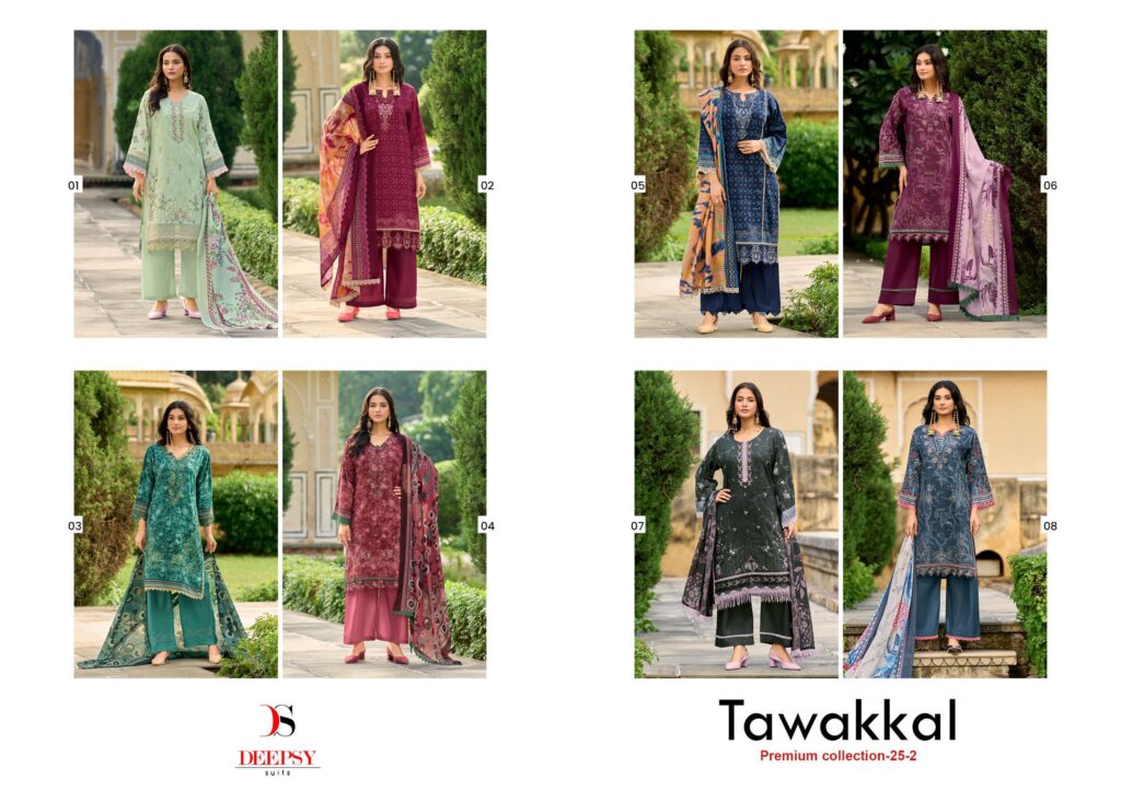 Beautiful Deepsy Tawakkal Premium Collection 25 Vol 2 Cotton Dupatta Pakistani Suits Wholesale 2026