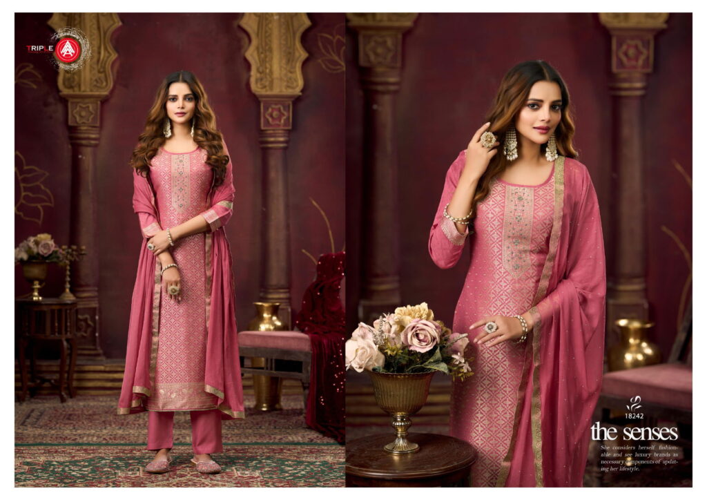 Beautiful Triple Aaa Koyal Vol 4 Muslin Jacquard With Handwork Salwar Kameez Wholesale 2026