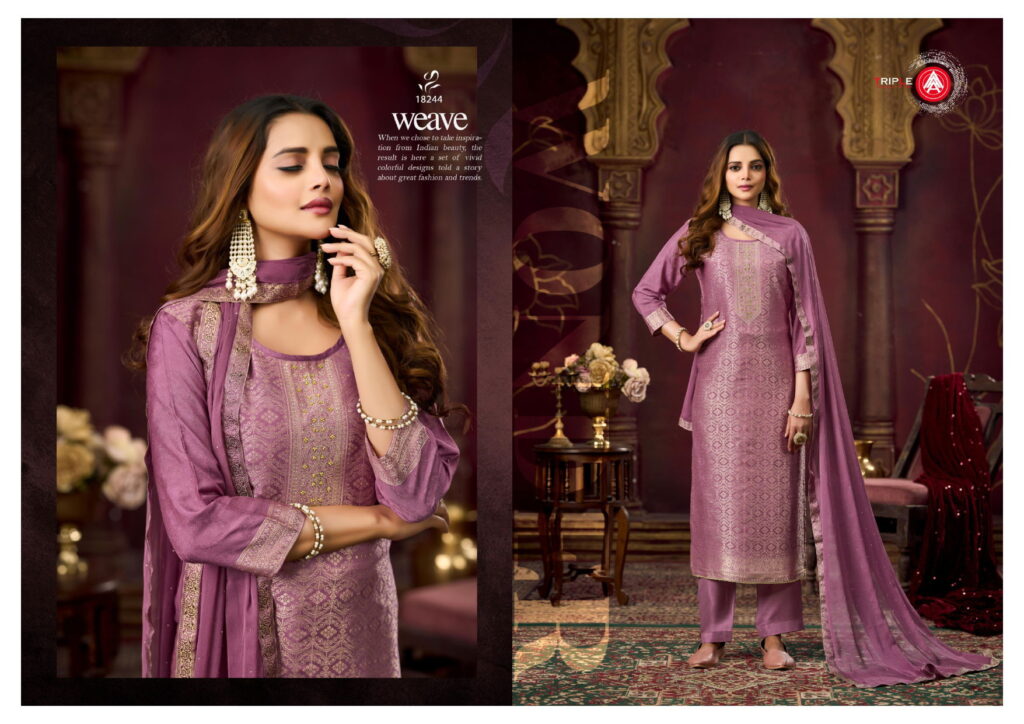 Beautiful Triple Aaa Koyal Vol 4 Muslin Jacquard With Handwork Salwar Kameez Wholesale 2026