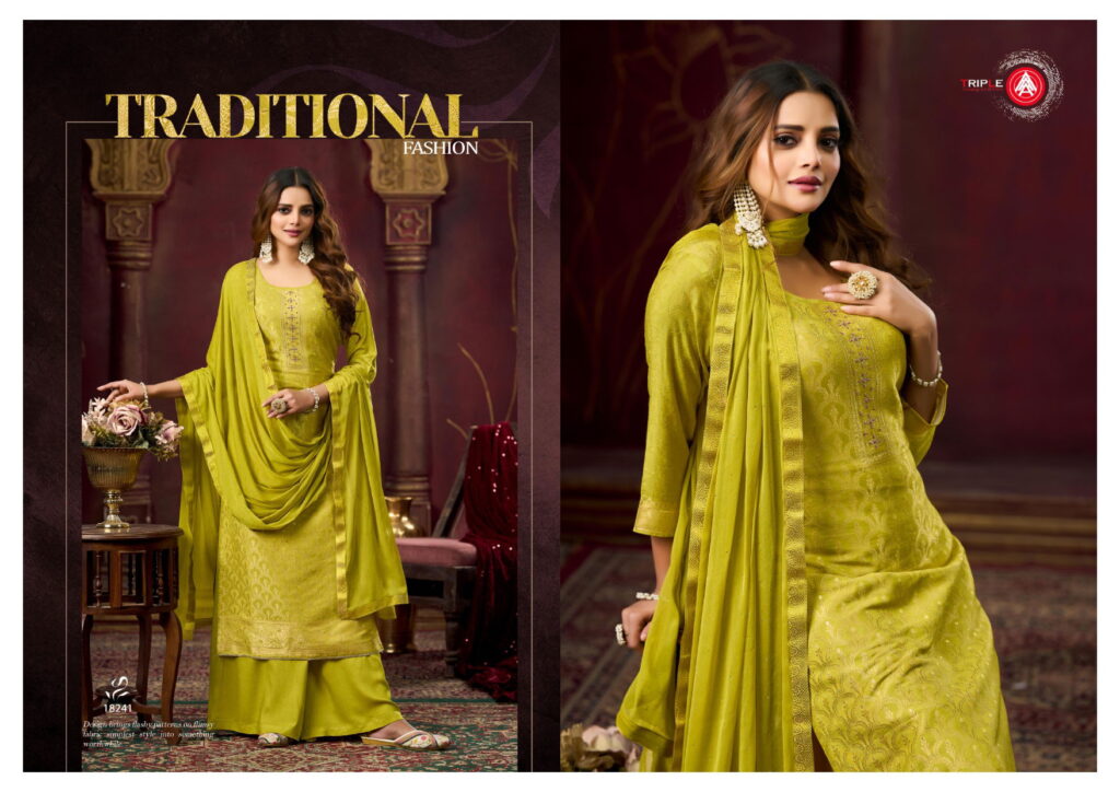 Beautiful Triple Aaa Koyal Vol 4 Muslin Jacquard With Handwork Salwar Kameez Wholesale 2026
