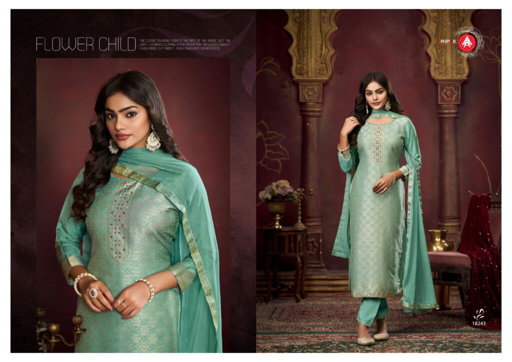 Beautiful Triple Aaa Koyal Vol 4 Muslin Jacquard With Handwork Salwar Kameez Wholesale 2026