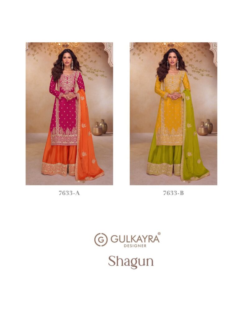 Beautiful Gulkayra Shagun Chinon With Embroidery Work Salwar Kameez Wholesale 2026