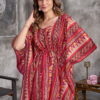 Vouch Kaftan Muslin Foil Printed Kaftan Kurti Collection Wholesale