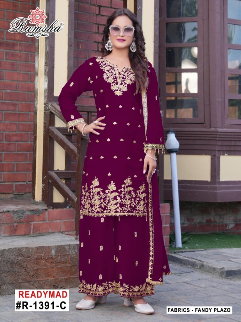 Beautiful Ramsha R 1391 A To D Fandy With Embroidery Work Pakistani Salwar Kameez Wholesale 2026 4 Beautiful Ramsha R 1391 A To D Fandy With Embroidery Work Pakistani Salwar Kameez Wholesale 2026