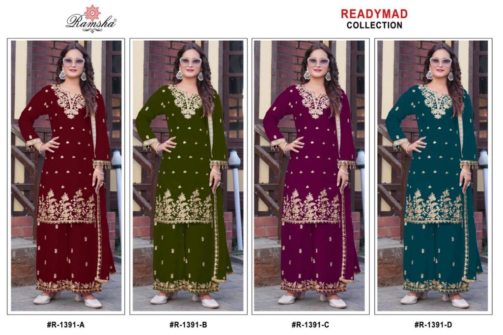Beautiful Ramsha R 1391 A To D Fandy With Embroidery Work Pakistani Salwar Kameez Wholesale 2026 6 Beautiful Ramsha R 1391 A To D Fandy With Embroidery Work Pakistani Salwar Kameez Wholesale 2026