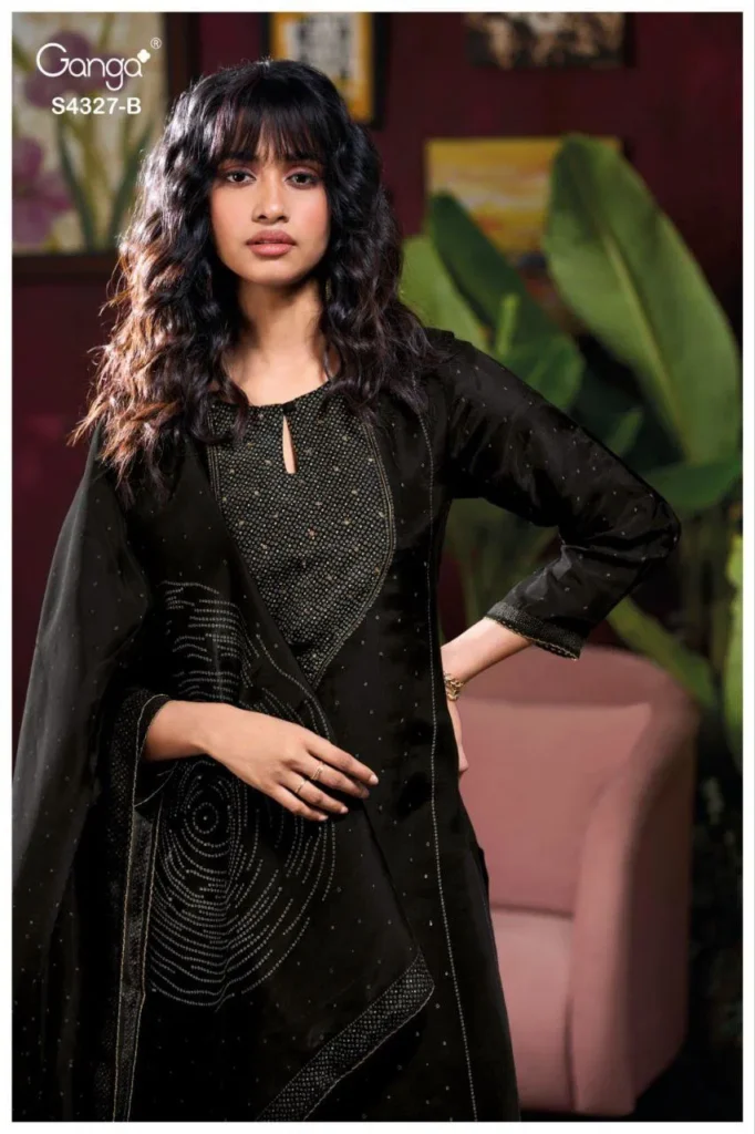 Latest Ganga Leshya 4327 Bemberg Silk Printed Embroidery Salwar Kameez Wholesale 2026