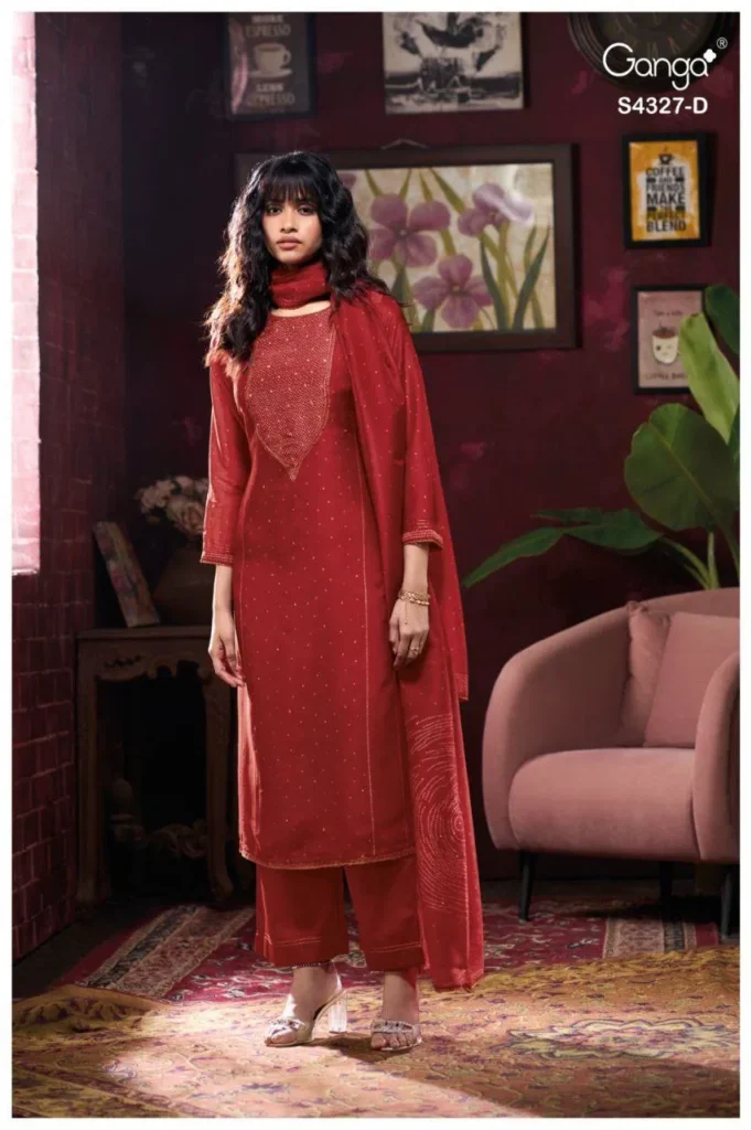 Latest Ganga Leshya 4327 Bemberg Silk Printed Embroidery Salwar Kameez Wholesale 2026