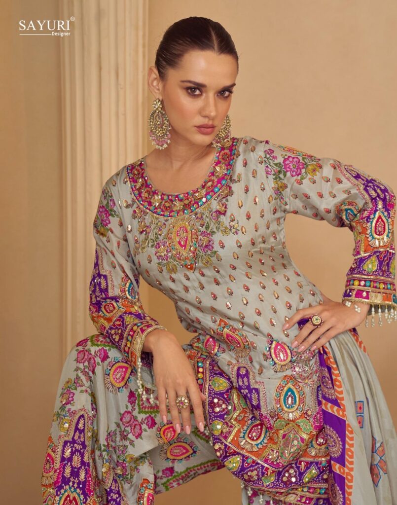 Buy Sayuri Sarthi Crepe Silk Printed Handwork Salwar Kameez Collection Wholesale 2026