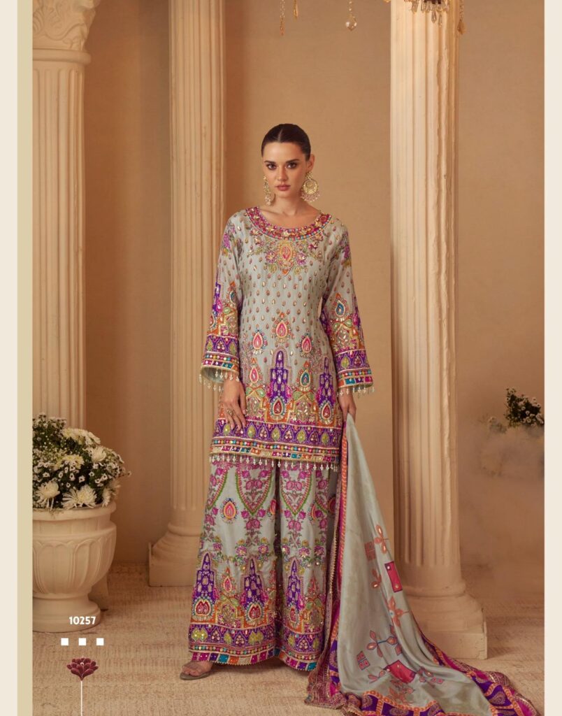 Buy Sayuri Sarthi Crepe Silk Printed Handwork Salwar Kameez Collection Wholesale 2026