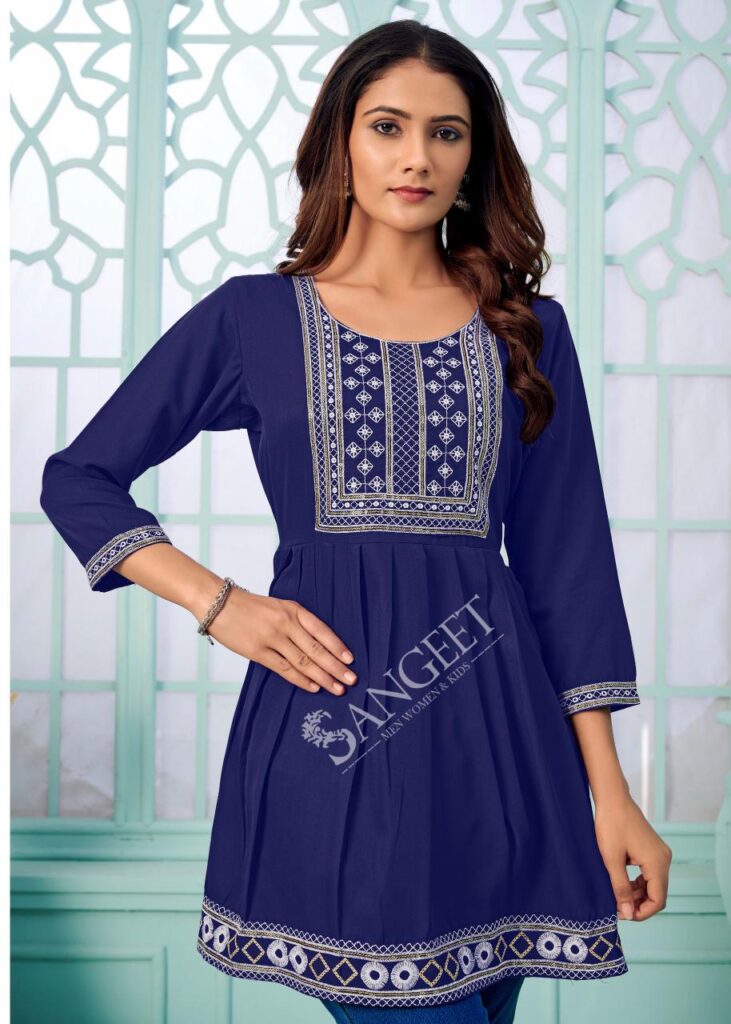 Launching Sangeet Aashini Vol 3 Rayon With Embroidery Work Top Collection Wholesale 2026