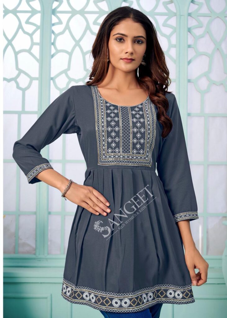 Launching Sangeet Aashini Vol 3 Rayon With Embroidery Work Top Collection Wholesale 2026