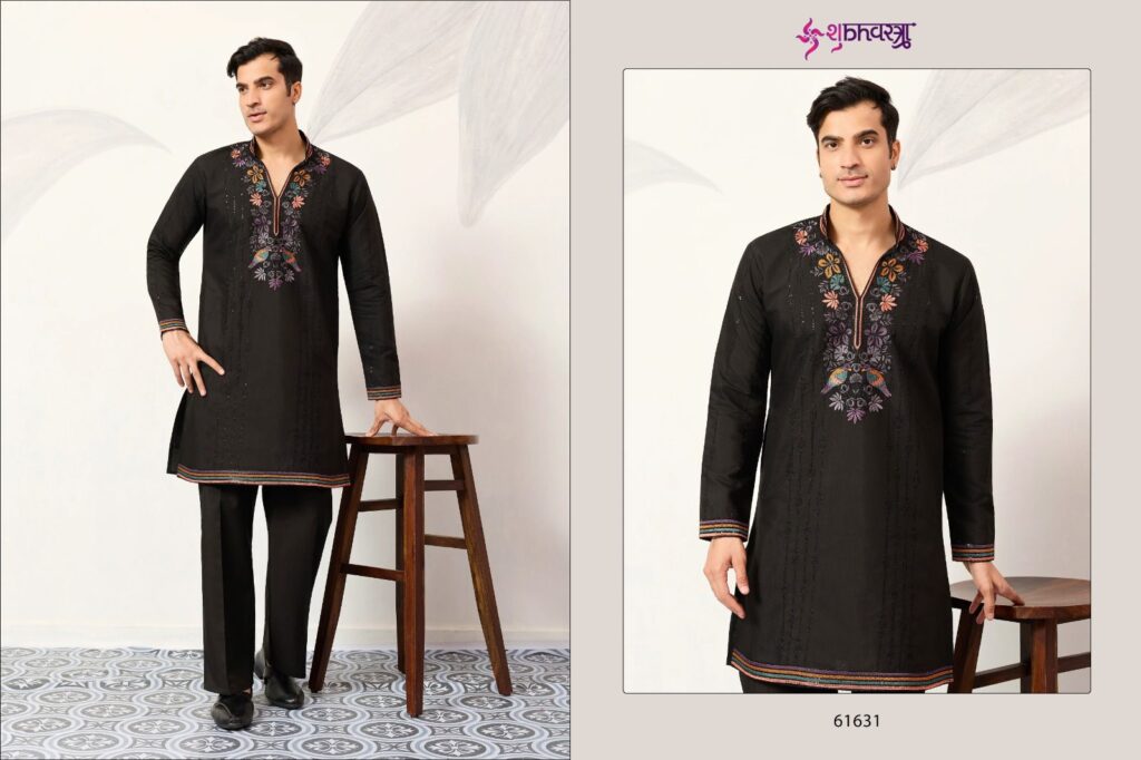 Buy Shubhvastra V Neck Viraasat Viscose Silk Thread Work Kurta And Bottom Wholesale 2026