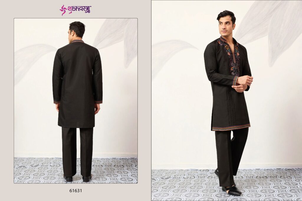 Buy Shubhvastra V Neck Viraasat Viscose Silk Thread Work Kurta And Bottom Wholesale 2026