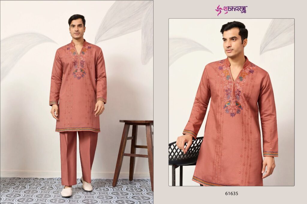 Buy Shubhvastra V Neck Viraasat Viscose Silk Thread Work Kurta And Bottom Wholesale 2026