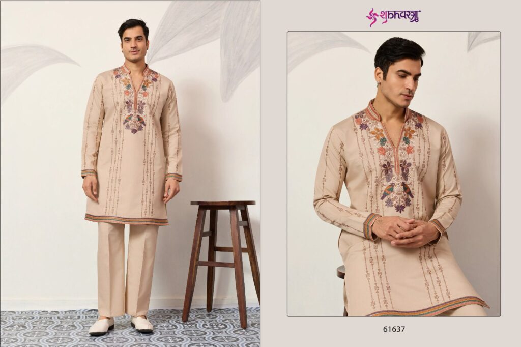Buy Shubhvastra V Neck Viraasat Viscose Silk Thread Work Kurta And Bottom Wholesale 2026