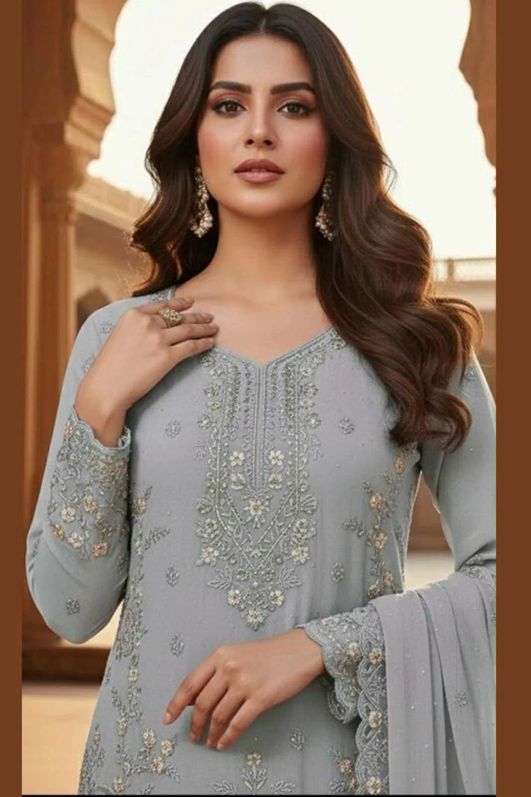 Hoor Tex Hf 493 A to D Heavy Georgette Designer Pakistani Salwar Suit Collection Wholesale