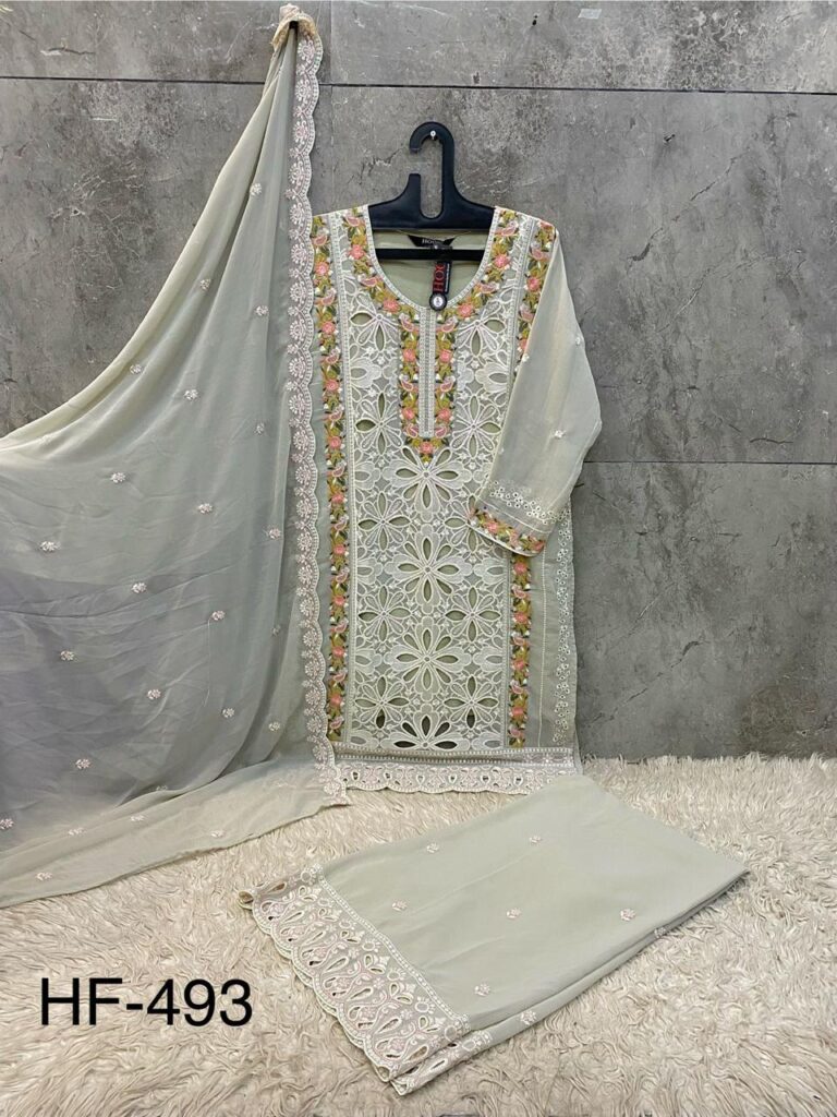 Beautiful Hoor Tex Hf 493 A to D Heavy Georgette Designer Pakistani Salwar Suit Collection Wholesale 2026
