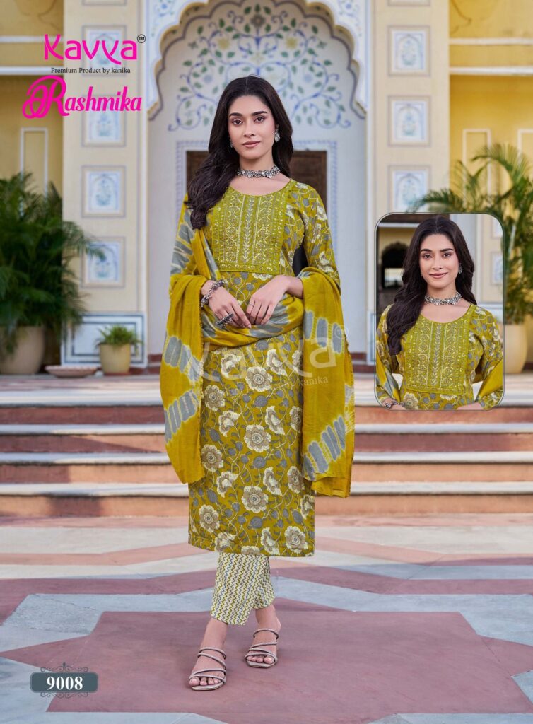 Buy Kavya Rashmika Vol 9 Rayon Printed Kurti Bottom With Dupatta Wholesale 2026
