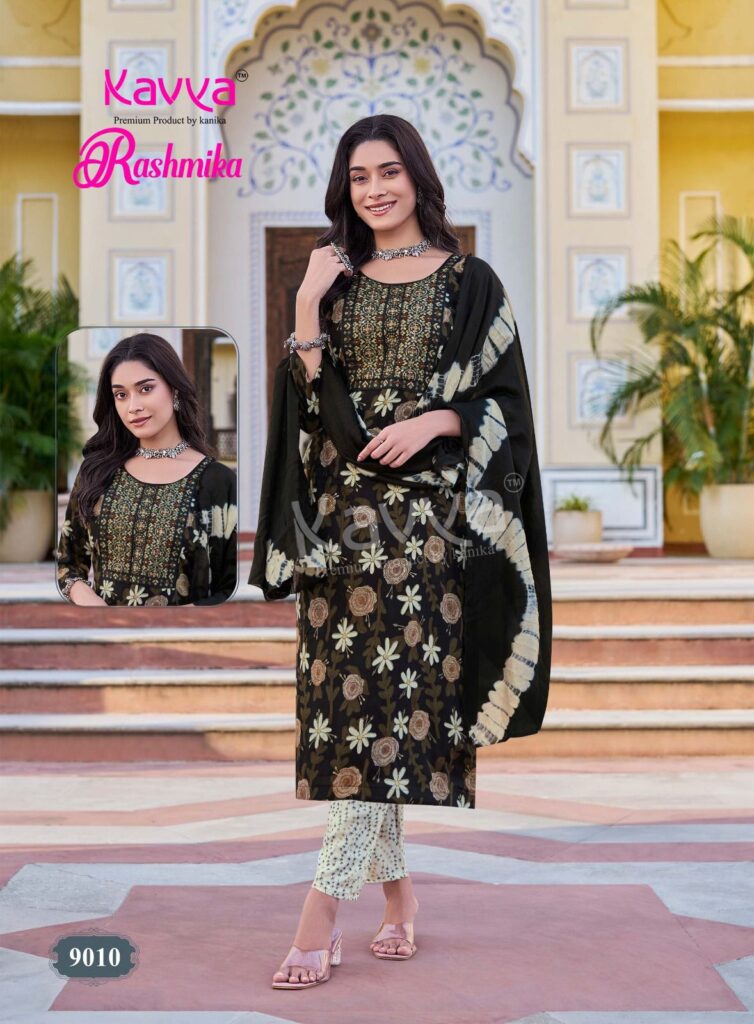 Buy Kavya Rashmika Vol 9 Rayon Printed Kurti Bottom With Dupatta Wholesale 2026