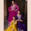 Sayuri Saadgi Real Georgette Trendy Look Gown With Dupatta Wholesale