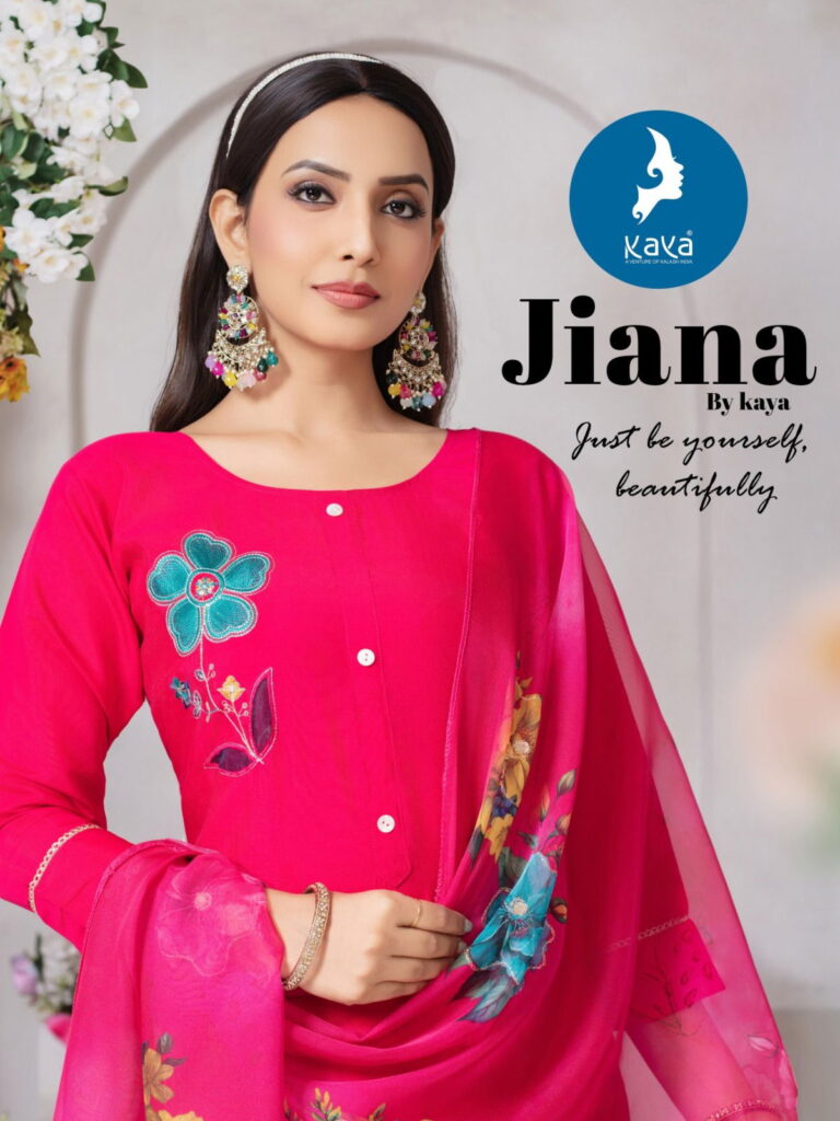 Buy Kaya Jiana Roman Silk With Work Kurti Pant And Dupatta Collection Wholesale 2026