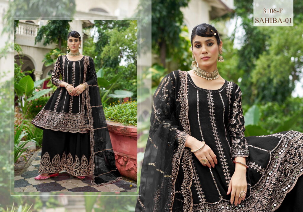 Launching Senhora Sahiba Vol 1 Chinon With Mirror Worked Salwar Suit Collection Wholesale 2026