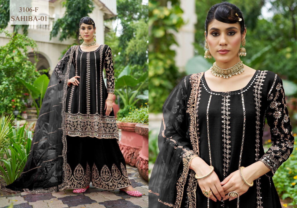 Launching Senhora Sahiba Vol 1 Chinon With Mirror Worked Salwar Suit Collection Wholesale 2026