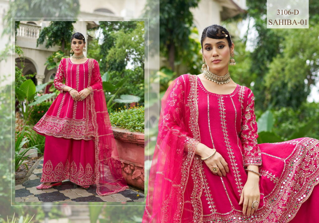 Launching Senhora Sahiba Vol 1 Chinon With Mirror Worked Salwar Suit Collection Wholesale 2026
