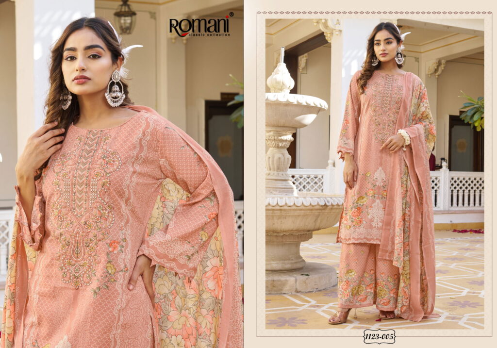 Stylish Romani Mahira Vol 5 Cotton Digital Printed Dress Material Collection Wholesale 2026