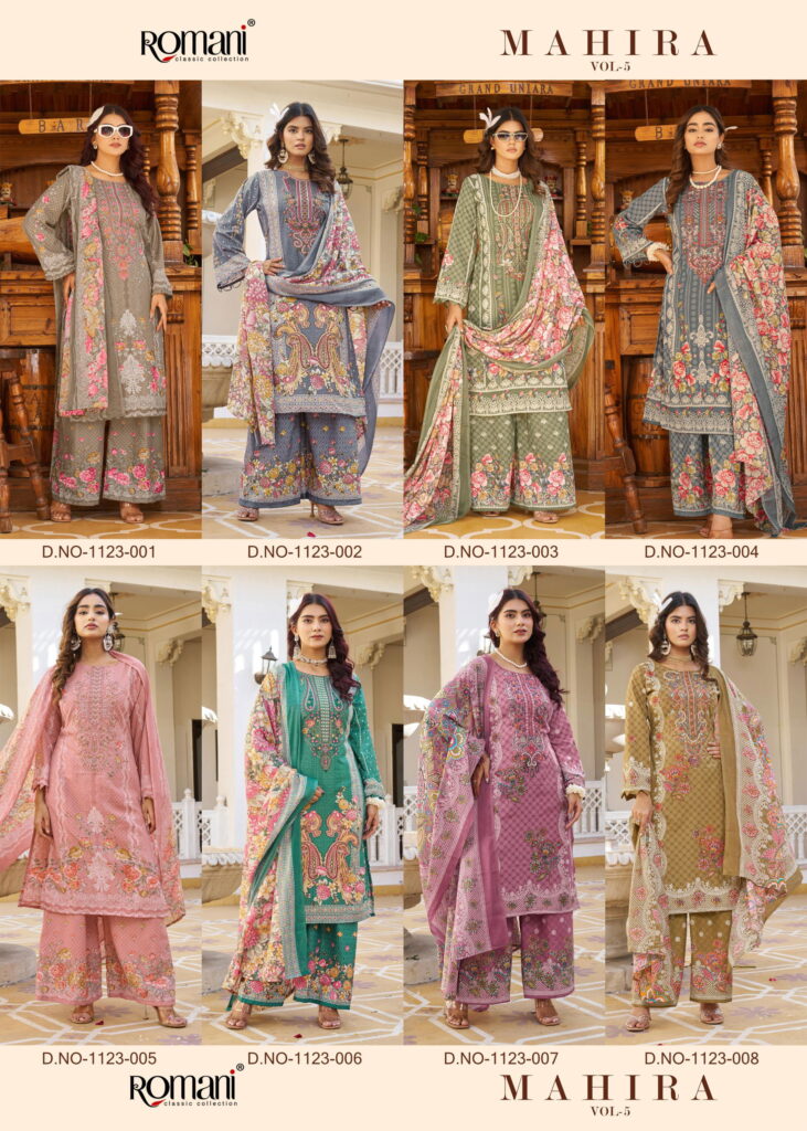 Stylish Romani Mahira Vol 5 Cotton Digital Printed Dress Material Collection Wholesale 2026