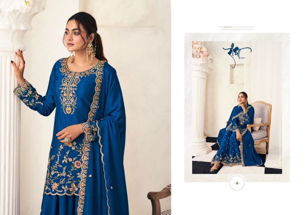 Stylish Radha Payal Chinon With Embroidery Threadwork Salwar Kameez Wholesale 2026