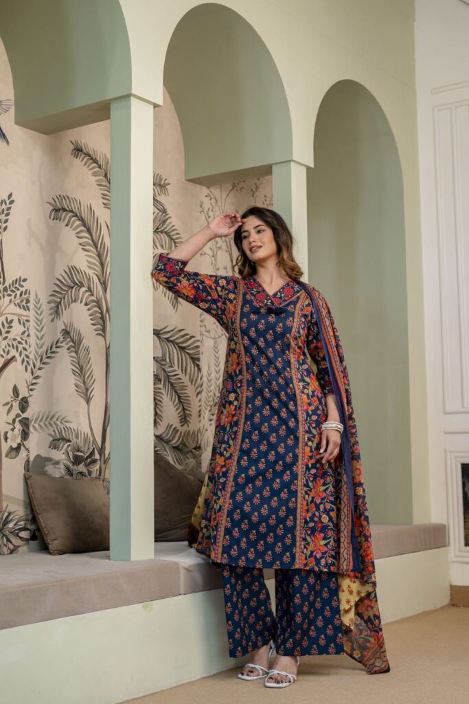 Beautiful Naisha K 554 Cotton With Work Top Bottom And Dupatta Collection Wholesale 2026