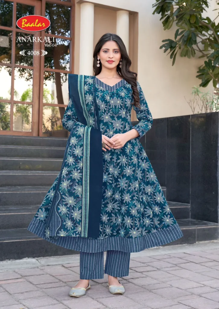 Buy Baalar Anarkali Vol 4 Readymade Cotton Printed Anarkali Kurti Pent With Dupatta Wholesale 2026