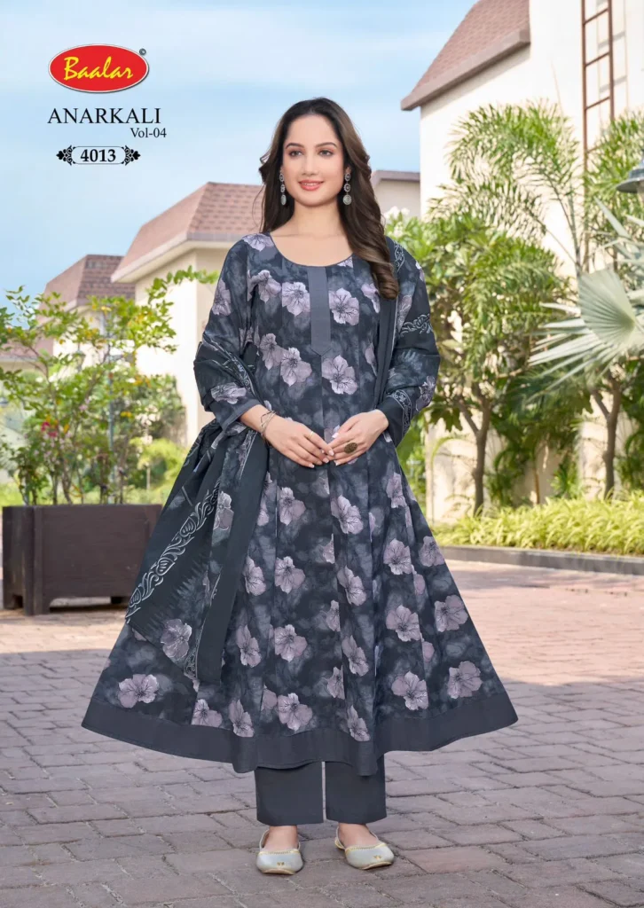 Buy Baalar Anarkali Vol 4 Readymade Cotton Printed Anarkali Kurti Pent With Dupatta Wholesale 2026