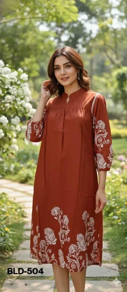 Stylish St 500 Pure Cotton Cambric Stylish One Piece Collection Wholesale 2026