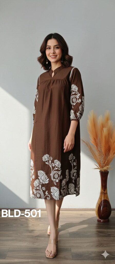 Stylish St 500 Pure Cotton Cambric Stylish One Piece Collection Wholesale 2026