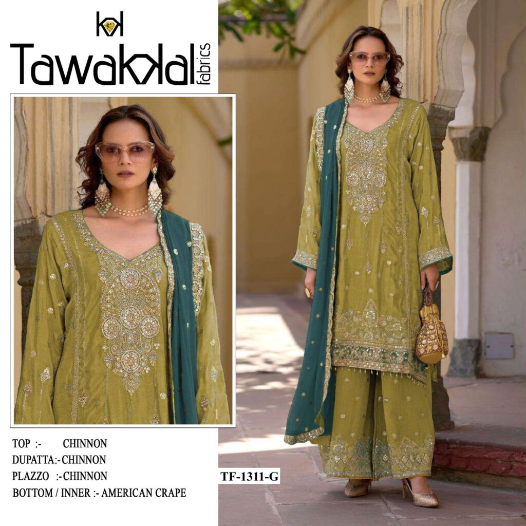 Launching Tf 1311 Heavy Chinnon Silk Pakistani Dress Collection Wholesale 2026