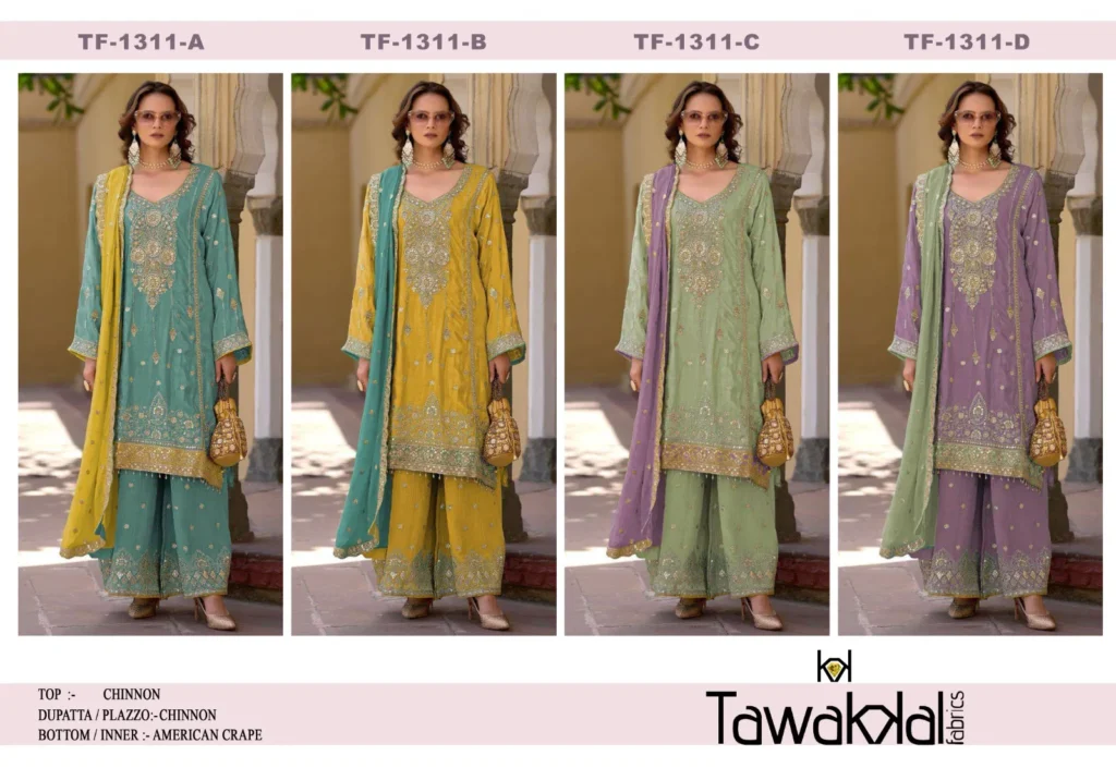 Launching Tf 1311 Heavy Chinnon Silk Pakistani Dress Collection Wholesale 2026