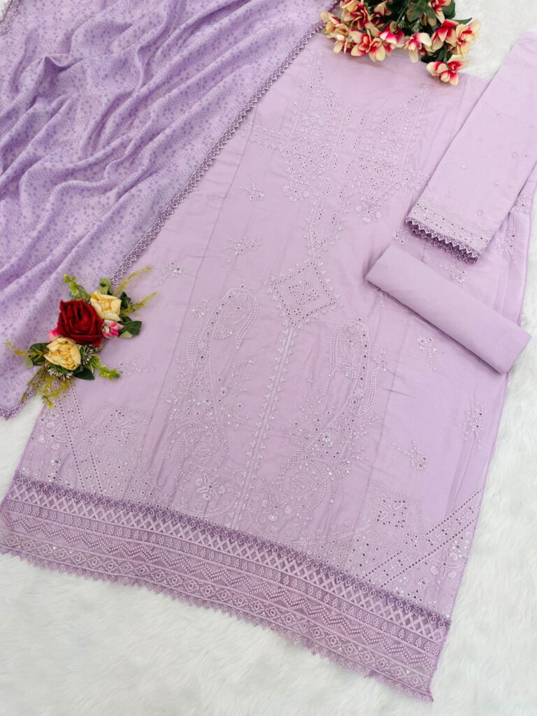 Buy Sitarah 905 Cotton Peach Eid Wear Embroidery Work Pakistani Dress Collection Wholesale 2026