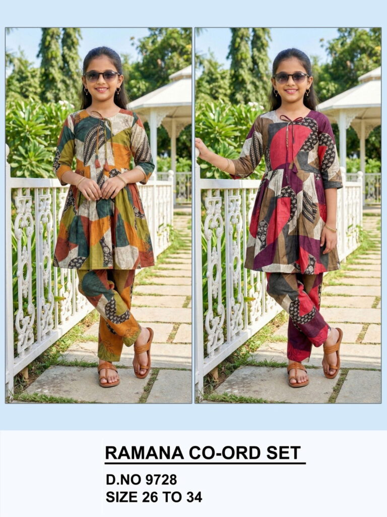 Launching Ramana Co Ord Set 9728 Vatican Discharge Printed Western Collection Wholesale 2026